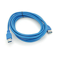 Удлинитель USB 3.0 AM/AF, 3.0m, Blue, пакет o
