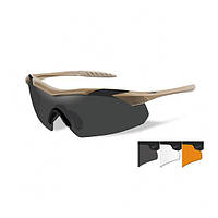 Тактичні окуляри Wiley X Vapor 2.5 / 3 лінзи - койот