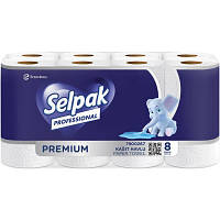 Бумажные полотенца Selpak Professional Premium 3 слоя 11.25 м 8 рулонов 8690530118218 JLK