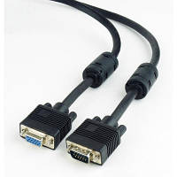 Кабель мультимедийный VGA M/F 1.8m Cablexpert CC-PPVGAX-6B JLK