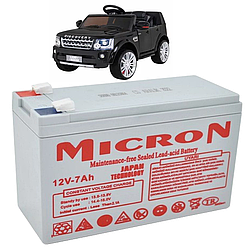 Акумулятор 12V/7Ah, Micron MCN-12/7 / Мото акумулятор 12 вольт / Акумулятор на скутер / АКБ 12V