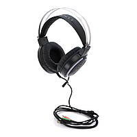 Ігрові навушники з мікрофоном iKAKU KSC-454 YOUMING, Black, jack3.5+2xUSB, підсвічування, Box, (230*187*105) 0,364кг o
