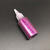 Фиолетовый глиттер для декупажа игрушек и скрапбукинга в пластиковой баночке объемом 25 грамм