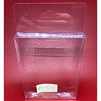 Сборная коробка с европодвесом 15 х 12 х 2 см 200 мкр 50 шт прозрачная пластиковая