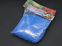Декоративний пісок для дитячих виробів, рукоділля та творчості, у пакеті вагою 0.5 кг, синій
