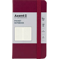 Книга записная Axent Partner, 95x140 мм, 96 листов, клетка, винная 8301-46-A JLK