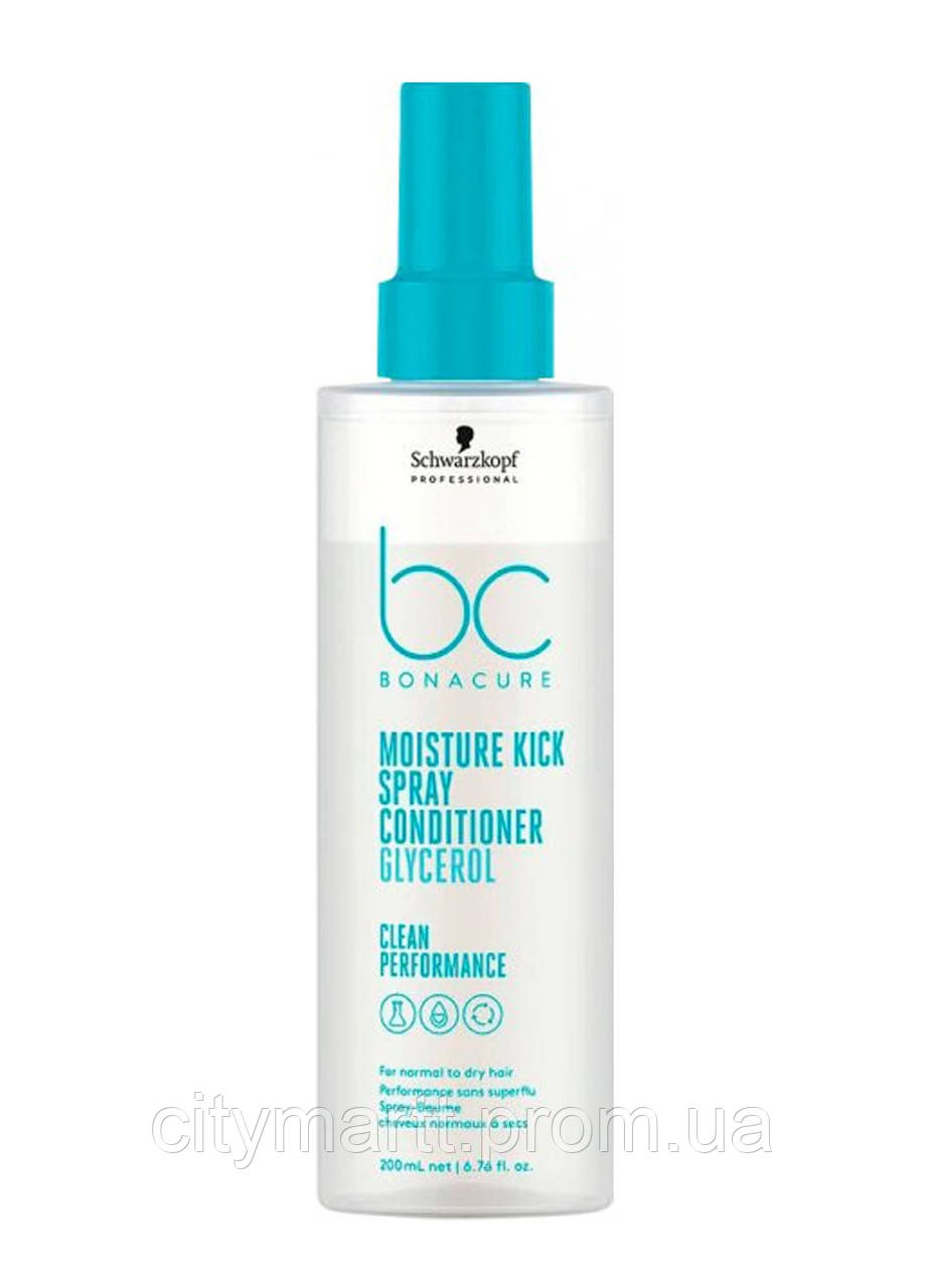 Спрей-кондиционер Schwarzkopf Professional BC Bonacure Moisture Kick для увлажнения волос 200 CM, код: 7850429 - фото 1 - id-p2191358640