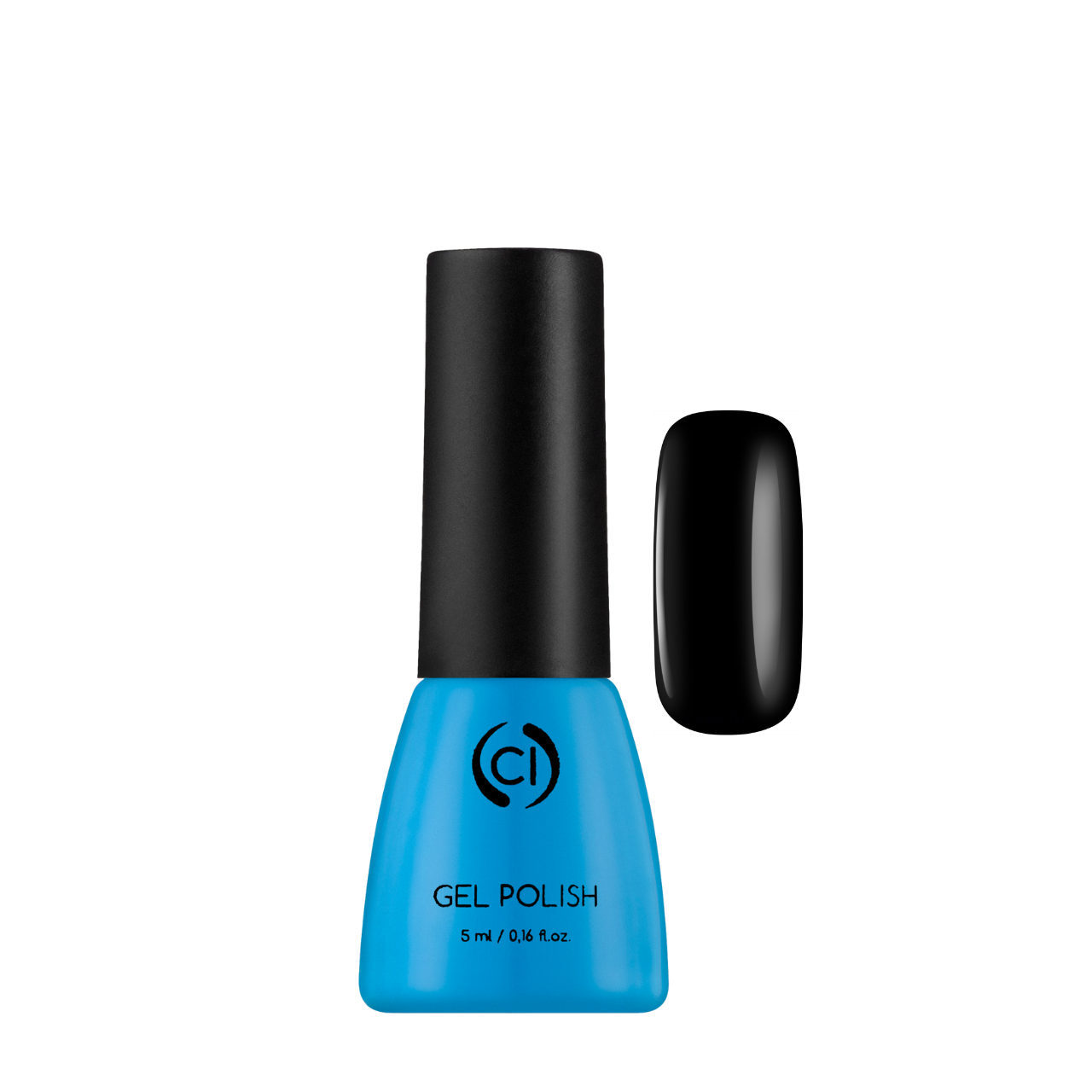 Гель-лак для нігтів Colour Intense Gel Polish 5 мл, № 003 Матовий чорний, фото 1