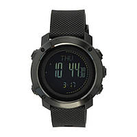 M-Tac годинник тактичний мультифункціональний Black, військовий вологозахисний годинник, чоловічий наручний годинник чорний