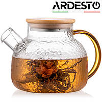 Заварник (чайник для заваривания) Ardesto Dew 1 л, стеклянный (боросиликатное стекло), прозрачный