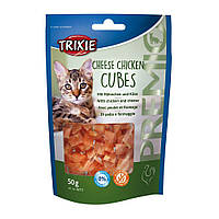 Ласощі для котів Trixie PREMIO Cheese Chicken Cubes 50 г (курка) o