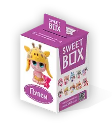 Пупси Puppies sweet box Світбокс жувальний мармелад з іграшкою в коробочці 10г