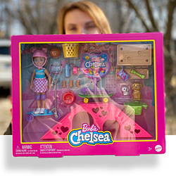 Ігровий набір з Лялькою Barbie Chelsea Doll & Skate Park Playset HJY35