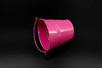 Флористические ведра для цветов металлическое  Цвет розовый. 9см
