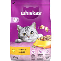 Сухой корм для кошек Whiskas с курицей 800 г 5998749144367 JLK