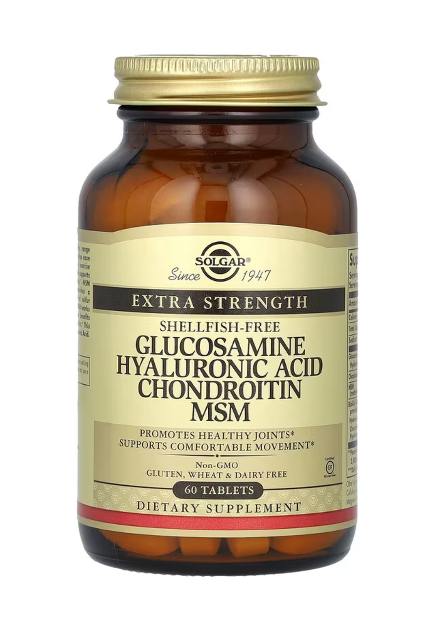 Solgar Glucosamine Hyaluronic Acid Chondroitin MSM 60 tabs