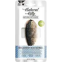 Лакомство для кошек и собак Natural Kitty Original Series Steamed Mackerel, в виде кусочков скумбрии 30 г