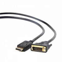 Кабель мультимедийный DisplayPort to DVI 3.0m Cablexpert CC-DPM-DVIM-3M JLK