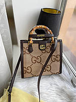 Классическая женская сумка Гуччи Брендовая женская сумка Gucci формата А4 Сумка люкс качества