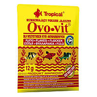 Сухой корм для аквариумных рыб Tropical в хлопьях Ovo-Vit 12 г (для всех аквариумных рыб) o