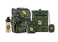Шкільний набір Kite Transformers (рюкзак, пенал, сумка, ланчбокс, пляшка) SET_TF24-501S