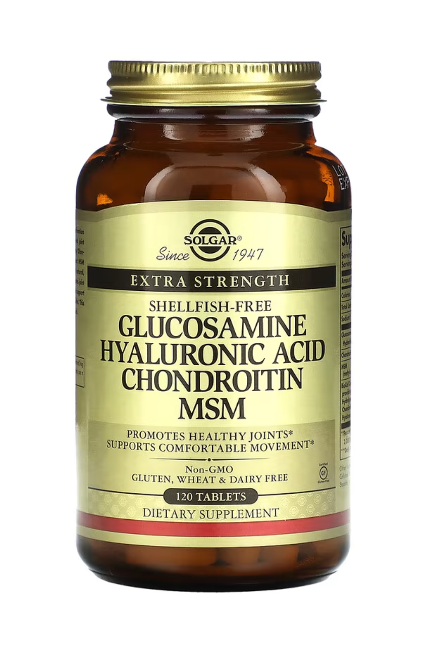 Solgar Glucosamine Hyaluronic Acid Chondroitin MSM 120 tabs