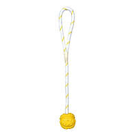 Игрушка для собак Trixie Мяч на верёвке с ручкой 35 см, d=7 см (резина, цвета в ассортименте) o