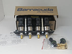 Форсунки газові Barracuda 120Nl/min в планці 4 циліндри