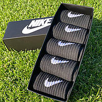 Мужские носки , Набор мужских высоких носков Nike 41-45 на 5 паров в коробке PRO_385
