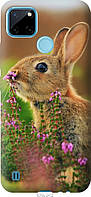 Чехол силиконовый Endorphone Realme C21Y Кролик и цветы (3019u-2472-26985)