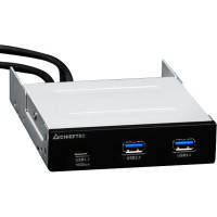 Концентратор Chieftec 3.5\"  2xUSB 3.1 Gen.1 \/ 1xUSB 3.1 Gen.2 Type-C (MUB-3003C)