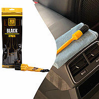 Набор кистей для детейлинга Work Stuff Detailing Brush BLACK 3-pack