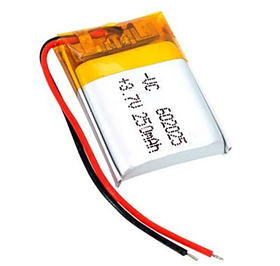 Потужний акумулятор 602030 Li-Pol 3.7 В 300 мА·год джерело живлення для RC моделей MP3, MP4, DVR, GPS з вбудованим захистом