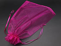 Подарочные мешочки для ювелирных украшений из органзы Цвет фиолет. 30х40см