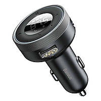 АЗП з FM-модулятор Baseus Enjoy Car Wireless MP3 Charger (Wireless 5.0+5V/3.4A) Black inc mus