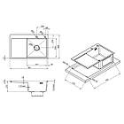 Акційний набір сантехніки TM Lidz: Мийка 7849 Black PVD, Душова система Kubis, 2 Змішувачі (у ванну та кухню), фото 10