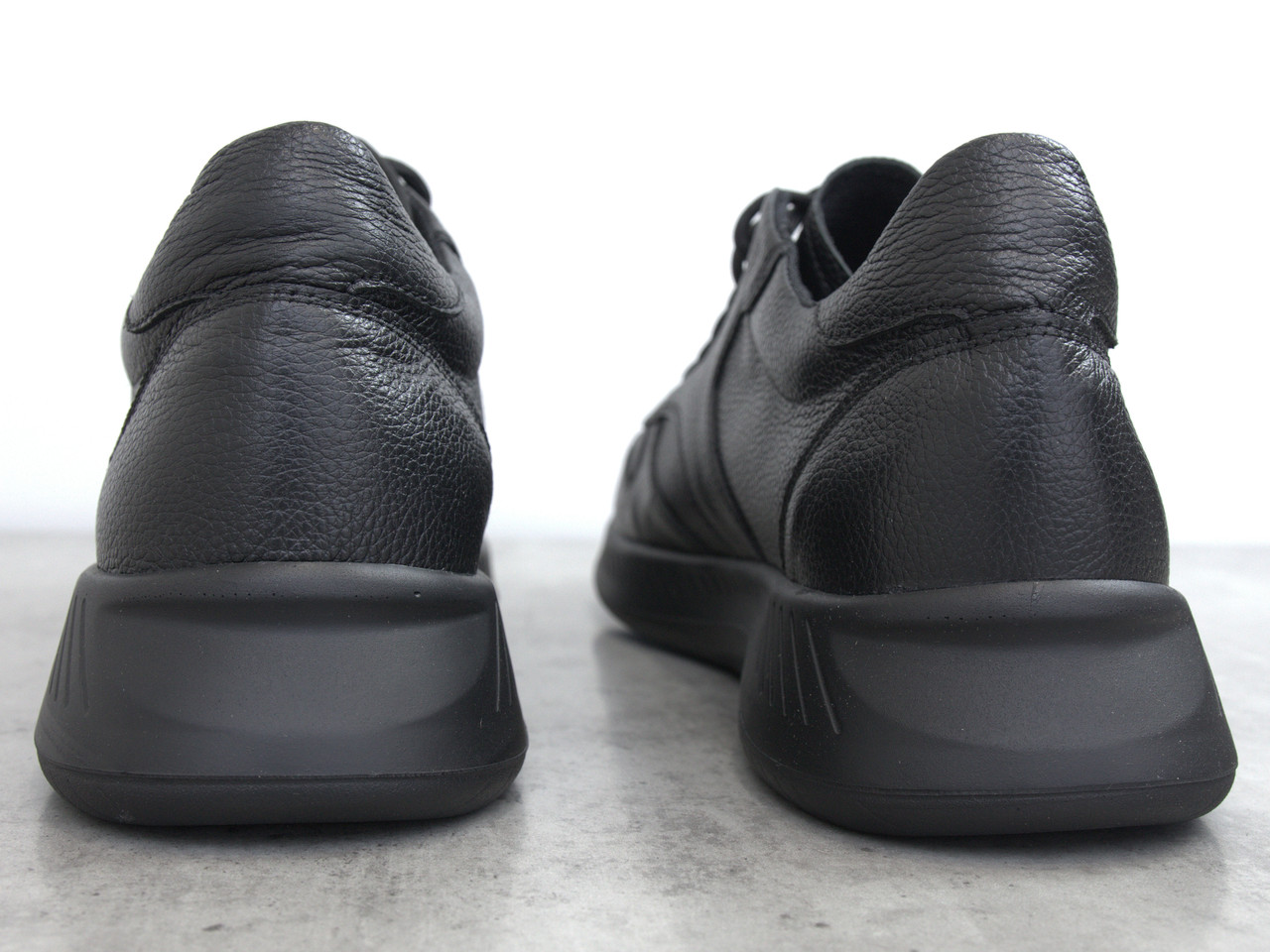 Черные кроссовки кожаные мужская обувь больших размеров Rosso Avangard ReBaKa Floto BS - фото 6 - id-p2191411076