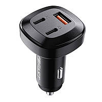 Автомобільний зарядний пристрій ACEFAST B3 66W(USB-C+USB-C+USB-A) three-port metal car charger