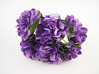 Цветок фиолетовый на проволоке 6 штук/пучок для рукоделия, хобби, декора