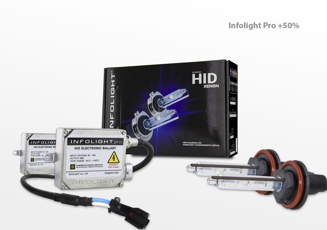 Комплект ксенону Infolight Pro +50% H27 4300K