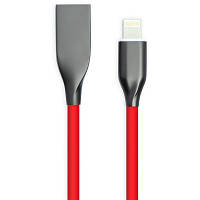 Дата кабель USB 2.0 AM to Lightning 1.0m red PowerPlant CA911400 JLK