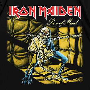Футболка з принтом Iron Maiden Piece Of Mind L Чорний, фото 2