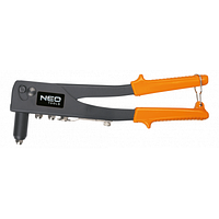 Заклепочник Neo Tools для стальных и алюминиевых заклепок 2.4, 3.2, 4.0, 4.8 мм 18-101 JLK