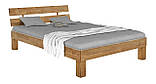 Двоспальне ліжко Дженні Меблі-Сервіс 180х200 см дерев'яна з шухлядами у кольорі горіх, фото 3