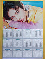 Листовой календарь А3 Хенджин Хван Хьонджін (Hwang Hyun-jin) Хьонджін (Hyunjin)