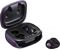Бездротові Bluetooth-навушники JX80 Purple з кліпсою для кісткової провідності, Спортивні навушники. (Уцінка)