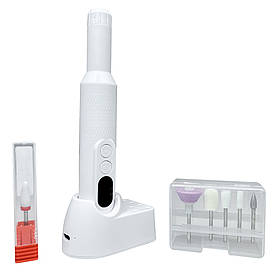 Фрезер для манікюру портативний на акумуляторі 18000 обертів Nail Drill ZS 150