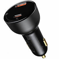 АЗП Baseus Superme Digital Display PPS Dual Quick Charger Car Charger Black inc mus