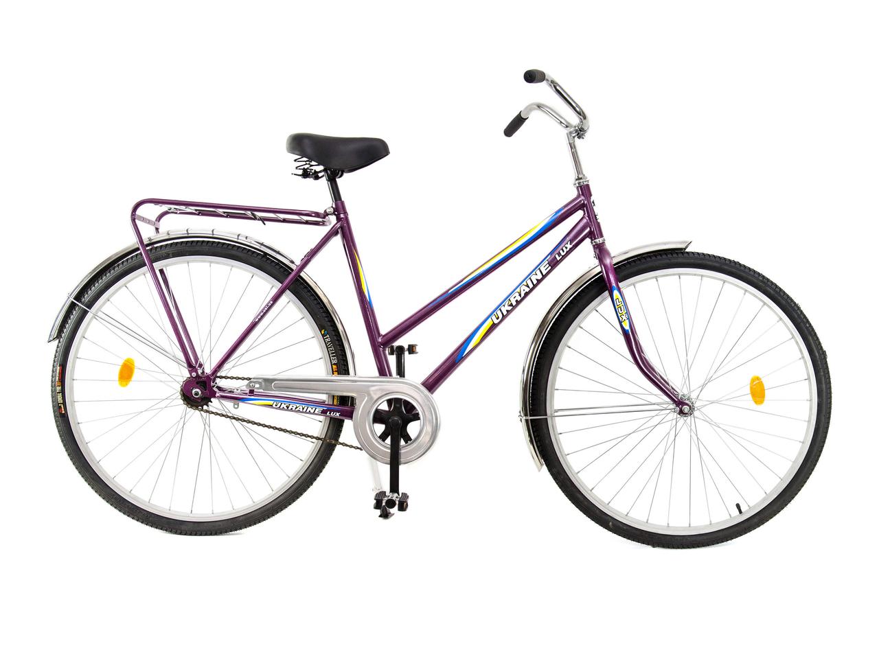 Велосипед ХВЗ 28″ LUX65 Cталь бордовий