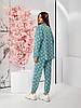 Жіночий літній костюм з принтом: штани-джогери та сорочка, фото 7